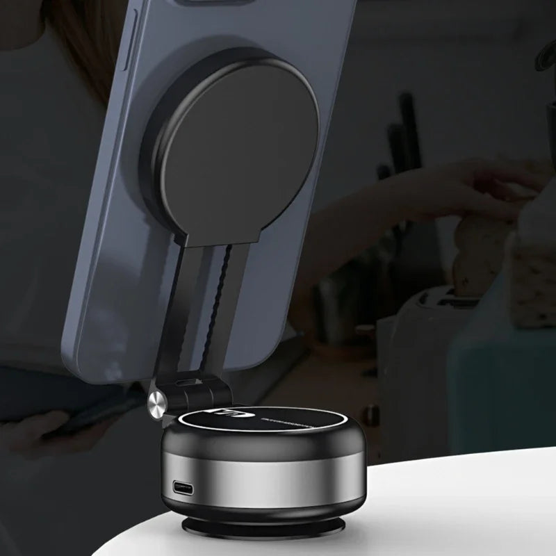 Car Mount Bracket Rack with Electric Vacuum Grip Nonslip Adjustable Dashboard Stand for 4.7" Phone Navigation Travel Use