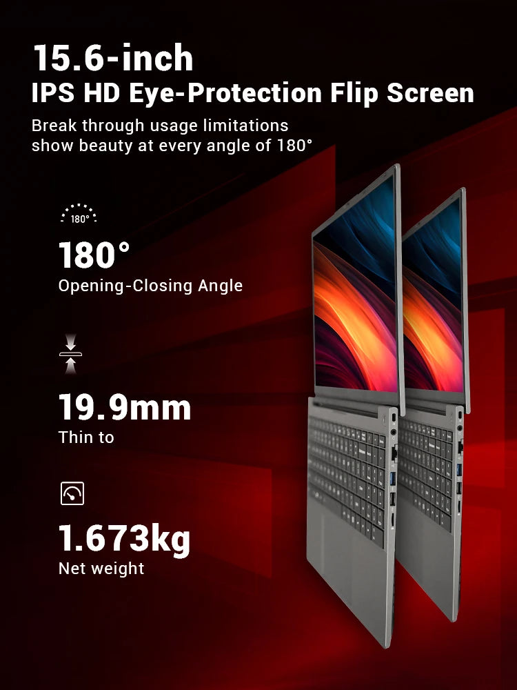 Firebat AS1 Laptop AMD Ryzen5 7430u CPU 15.6 Inch 16GB RAM 512GB SSD Lightweight Business Computer Windows Notebook BT5.2 WiFi6