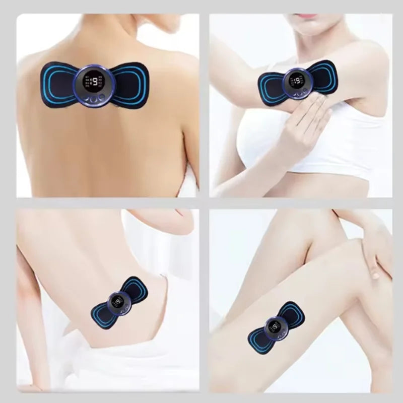 Rechargeable neck massager electric neck massage to relieve pain EMS acupoint muscle stimulation relaxation massage
