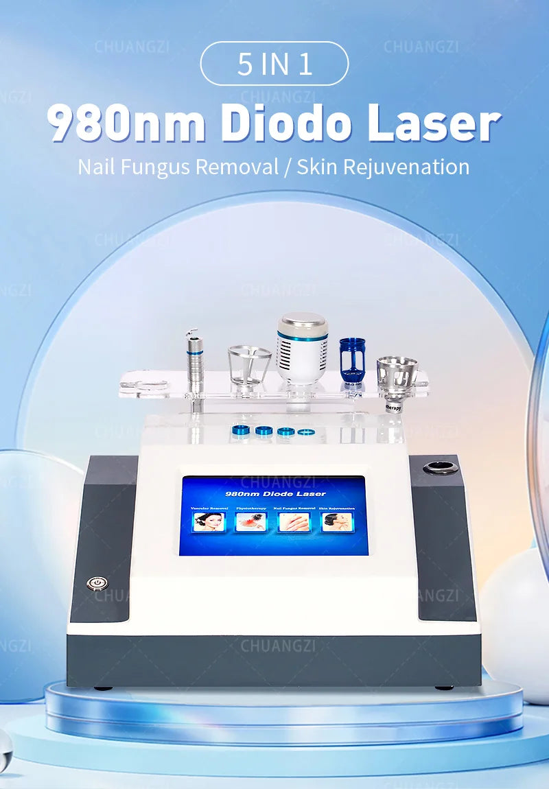 Diode Blood Vessels Removal Nail Fungus BEST 60W 980nm  Vascular Removal Machine Remove Spider Veins