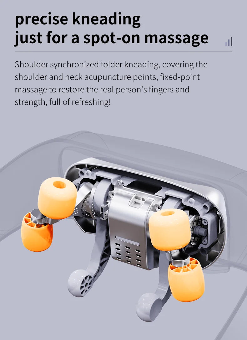 Shiatsu Back Shoulder and Neck Massager with Heat Cordless Deep Tissue 6D Kneading Massage Pillow Massage Shawl for Muscle Relax