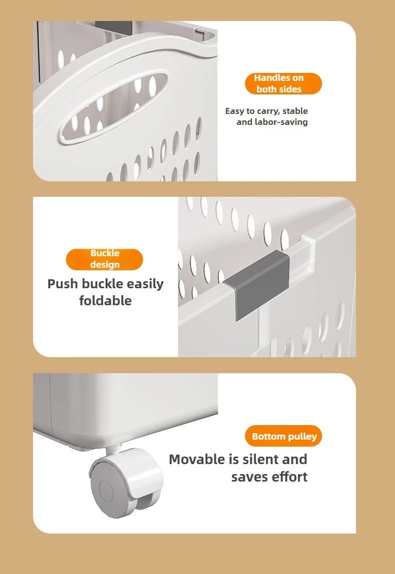 Household foldable dirty clothes basket, dirty clothes storage basket, laundry basket, large capacity, not taking up much space