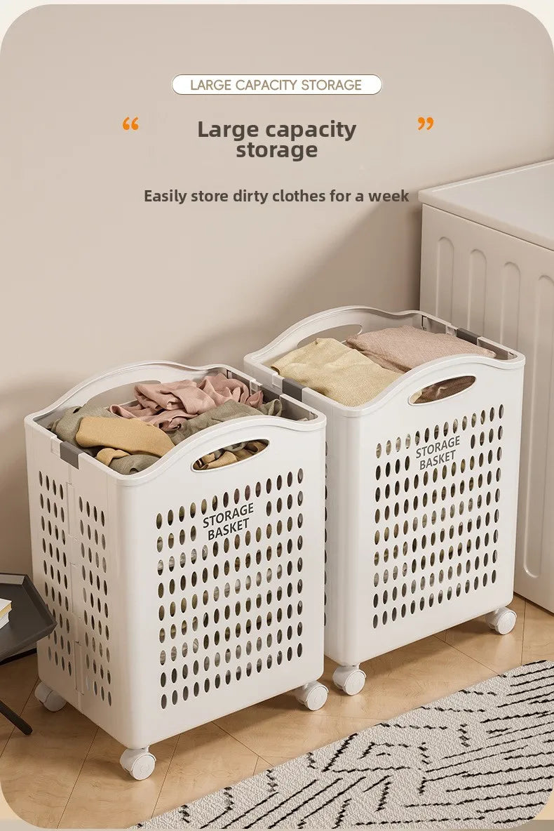 Household foldable dirty clothes basket, dirty clothes storage basket, laundry basket, large capacity, not taking up much space