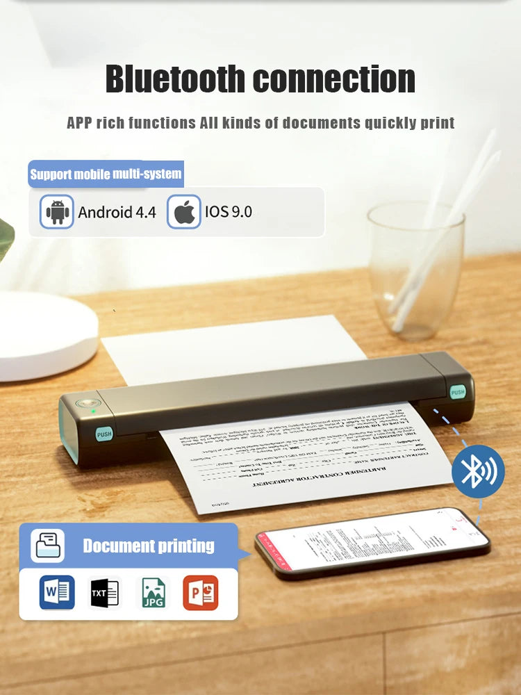 Wireless Tattoo Stencil Printer, Thermal Transfer Tattoo Machine Supports Tattoo Transfer Paper Stencil Printer For Tattooing Co