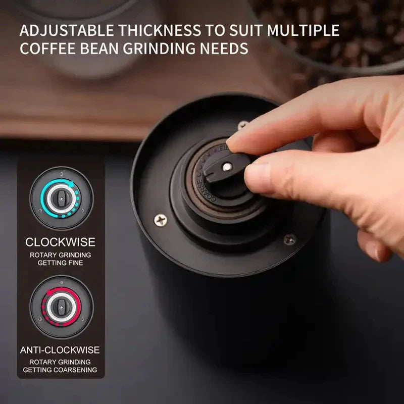 New Professional Portable Electric Coffee Grinder 1800mAh Strong Power Fast Bean Grinding Charging Low Noise Powder