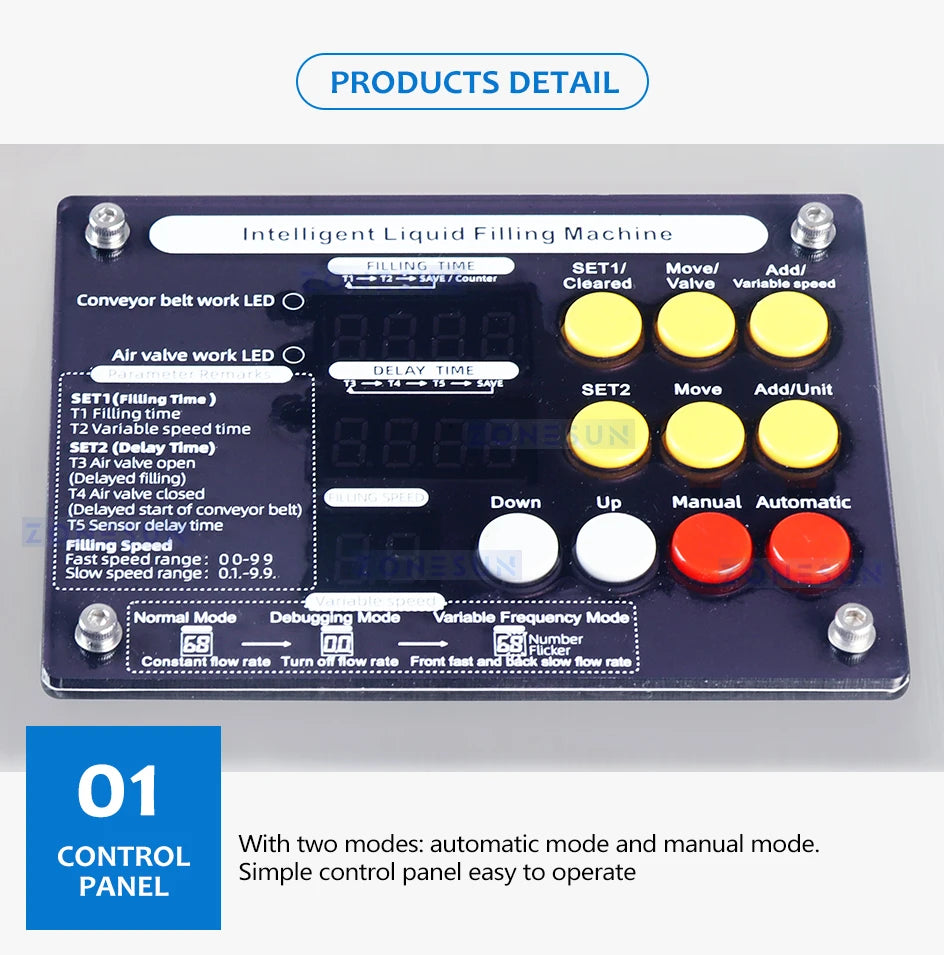 ZONESUN Automatic Single Head Liquid Filling Machine With Conveyor Perfume Oil Bottle Water filler ZS-DPYT1500 / ZS-DPYT3000