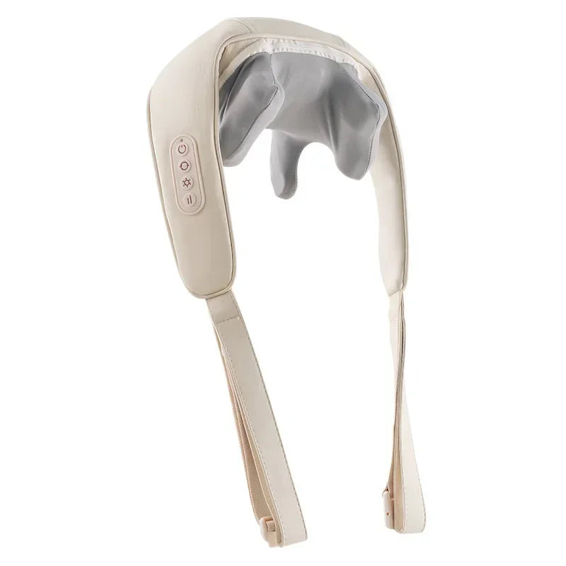 3D Kneading Neck Massager with Heat - Multi-Function Therapy for Shoulder, Back & Cervical Muscle Relaxation