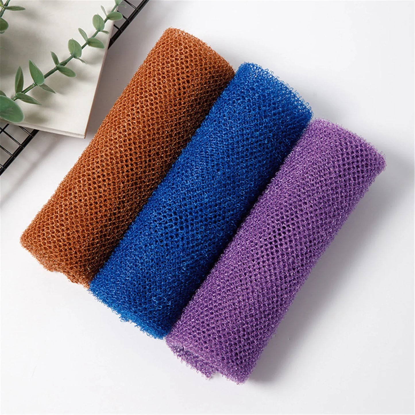 1PC African Net Bath Sponge Washcloth Reusable Long Bath Ball Net Sponge Exfoliating Net Skin Care Bathroom Accessories