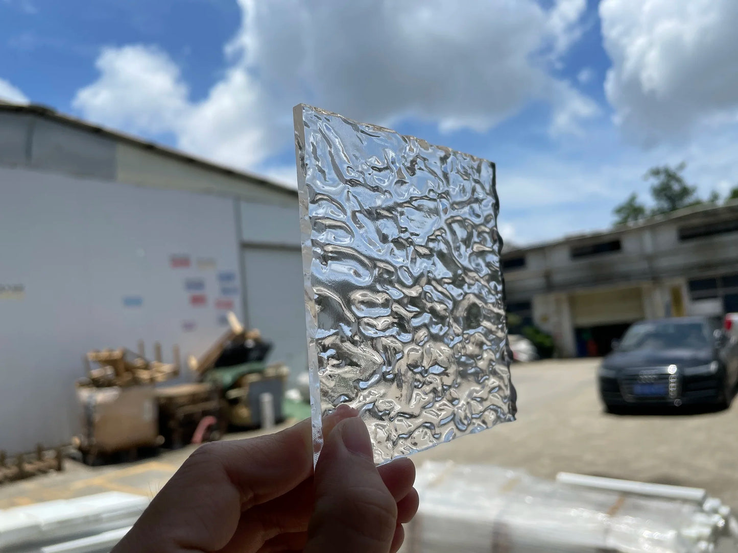 5MM PMMA Acrylic Board ClearTransparent Wave Ripple Surface Sheet Plexiglass For Painting/Jewel Display/Advertising/DIY Projects