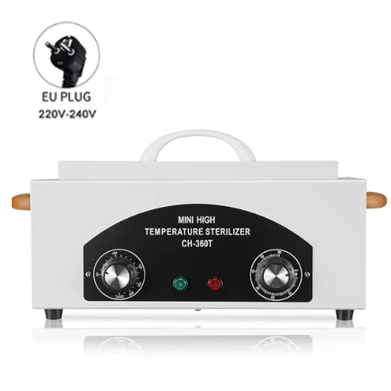 Electric High Temperature Disinfection Box Dry Heat Sterilizer For Manicure Dental Treatment Beauty Salon Nail Tools Equipment