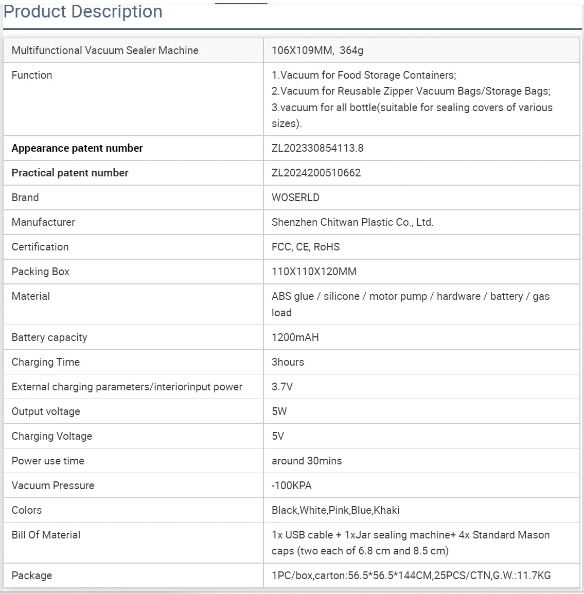 Electric Automatic Kitchen Mini Mason Jar Vacuum Sealer Kit - Pump Machine with Lids Food Preservation Jar Sealer Set