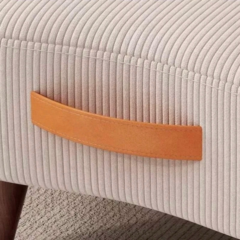 Household    Stool   Footstool   Wood Material   Living Room Furniture   Wooden Frame   Fabric