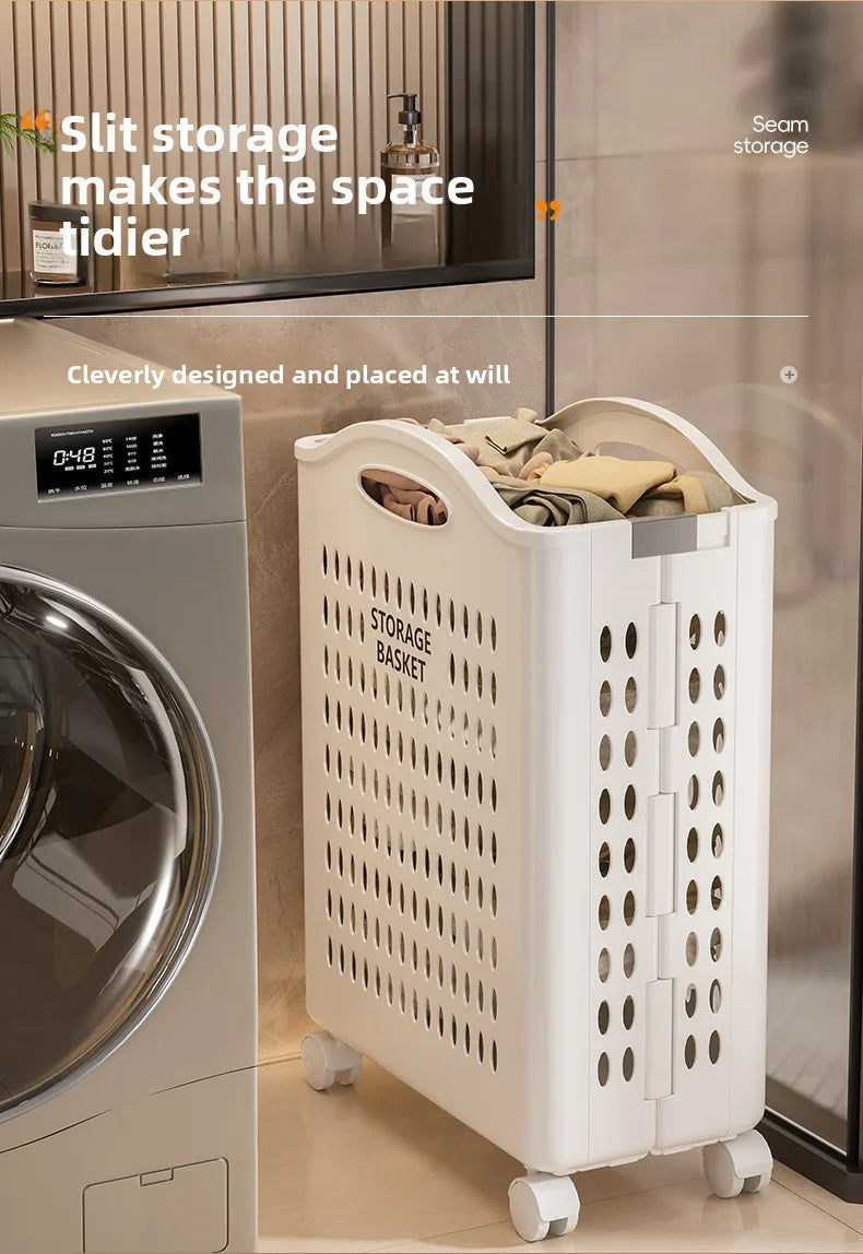 Household foldable dirty clothes basket, dirty clothes storage basket, laundry basket, large capacity, not taking up much space