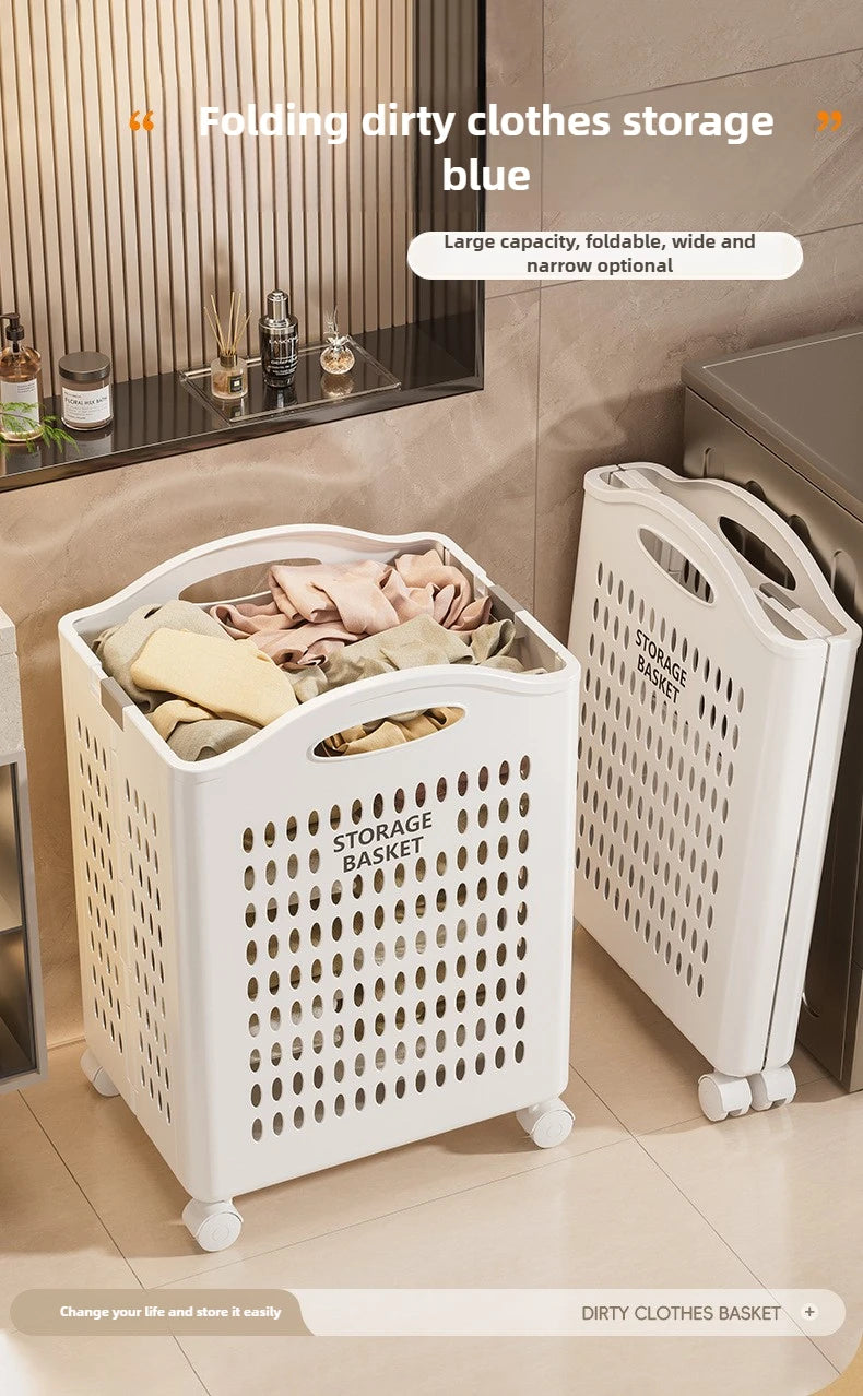 Household foldable dirty clothes basket, dirty clothes storage basket, laundry basket, large capacity, not taking up much space