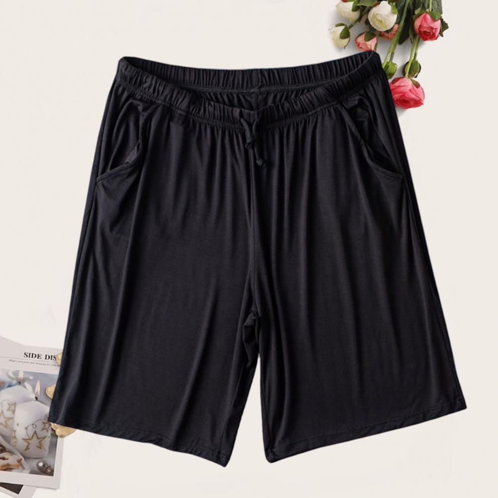 Men Silky Shorts Modal Summer Men Pajama Shorts Stay Cool Comfortable Men Shorts All-match Drawstring Shorts Men Accessories