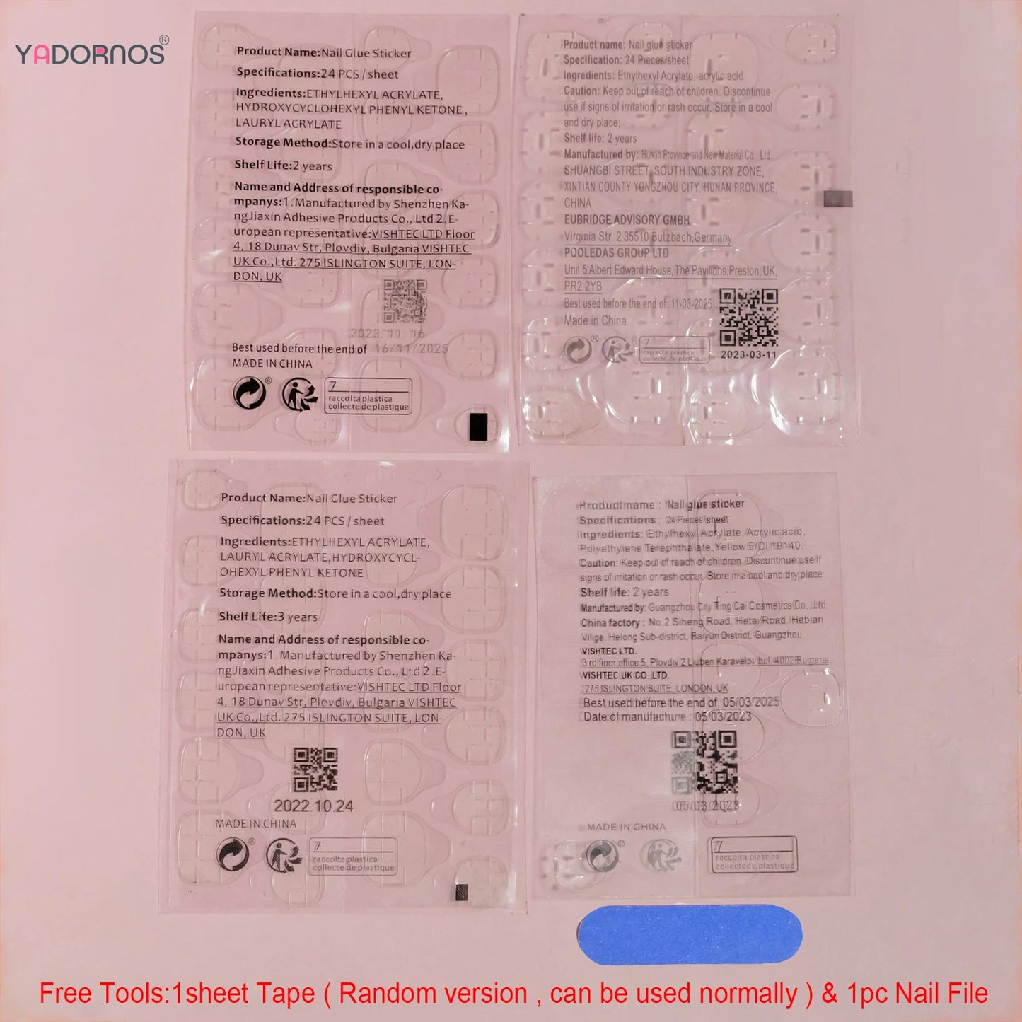 24Pcs Fairy White Flower Fake Nails Pink French Tip Press on Nails Short Square Wearable False Nail for Women Girls DIY Manicure