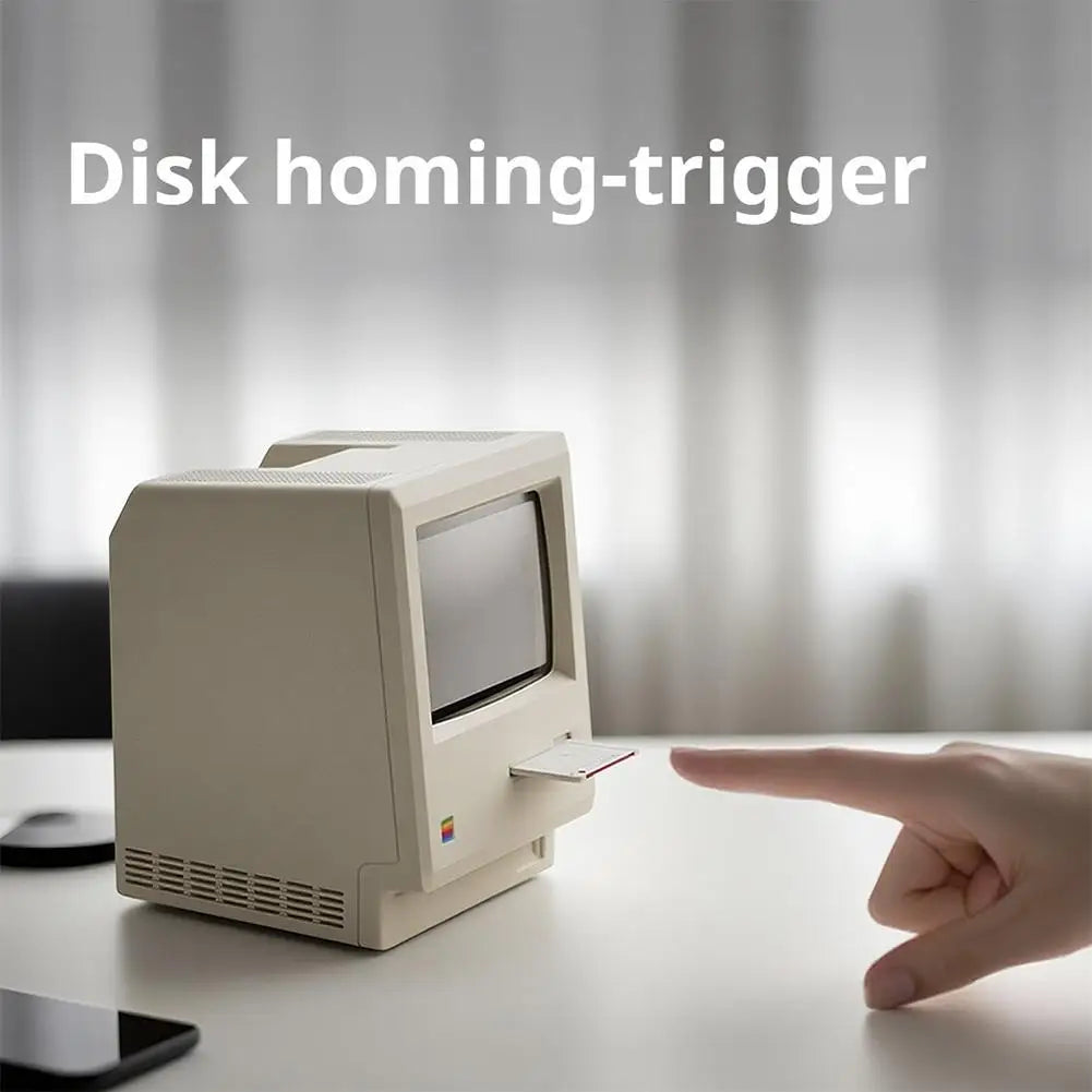 Maclock Retro Clock Creativity Alarm Clock Student Specific Wake Up Artifact Desktop Decor Computer Keyboard Accessories Gift