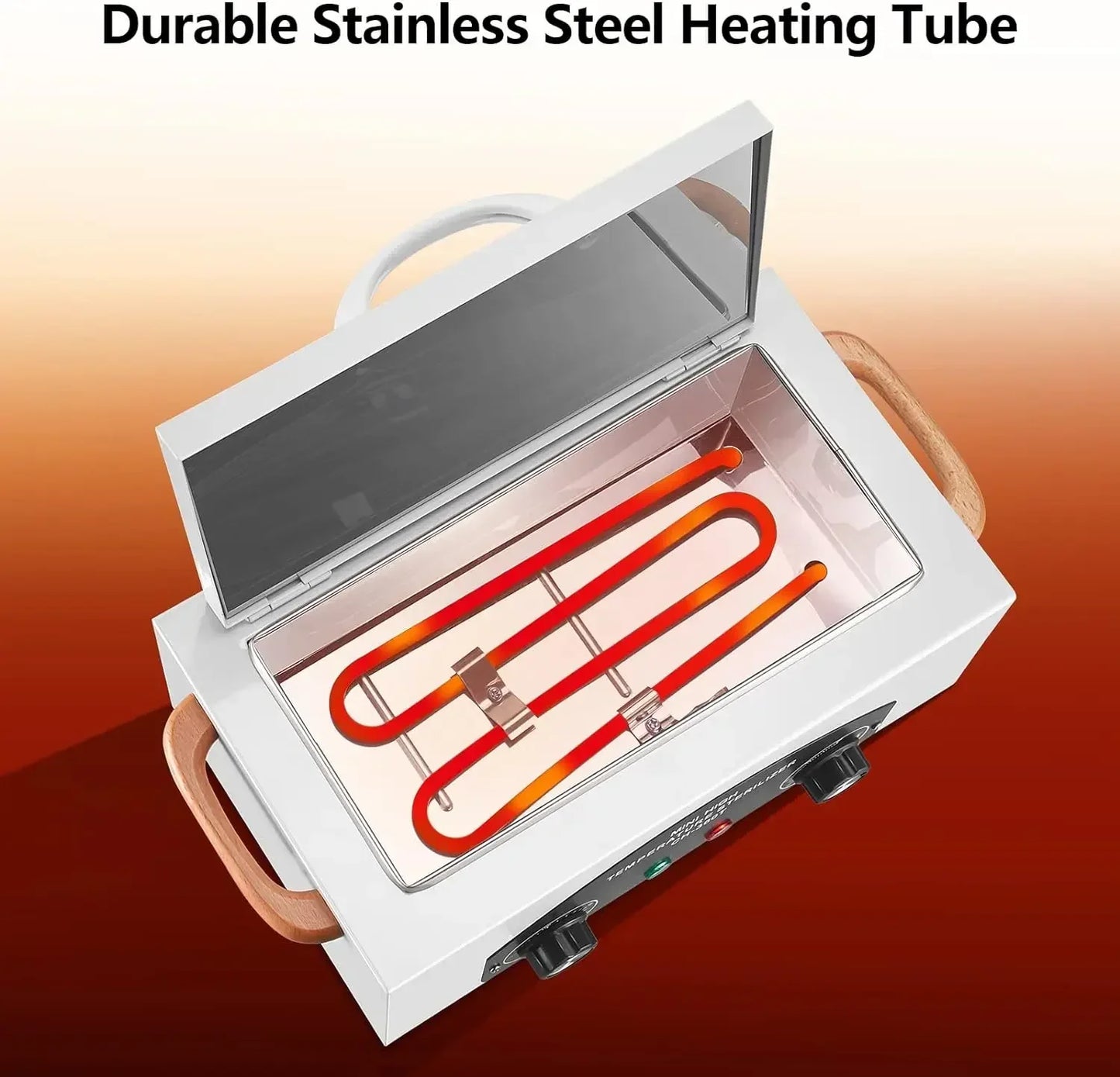 Electric High Temperature Disinfection Box Dry Heat Sterilizer For Manicure Dental Treatment Beauty Salon Nail Tools Equipment