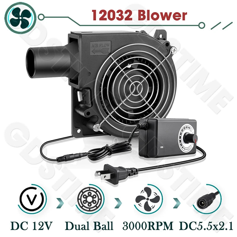 Gdstime CPU Cooler 12V 80MM Fan 120MM DIY Server High Speed Fan for Desktop Computer Case Cooling 220V Power Adjustable Speed