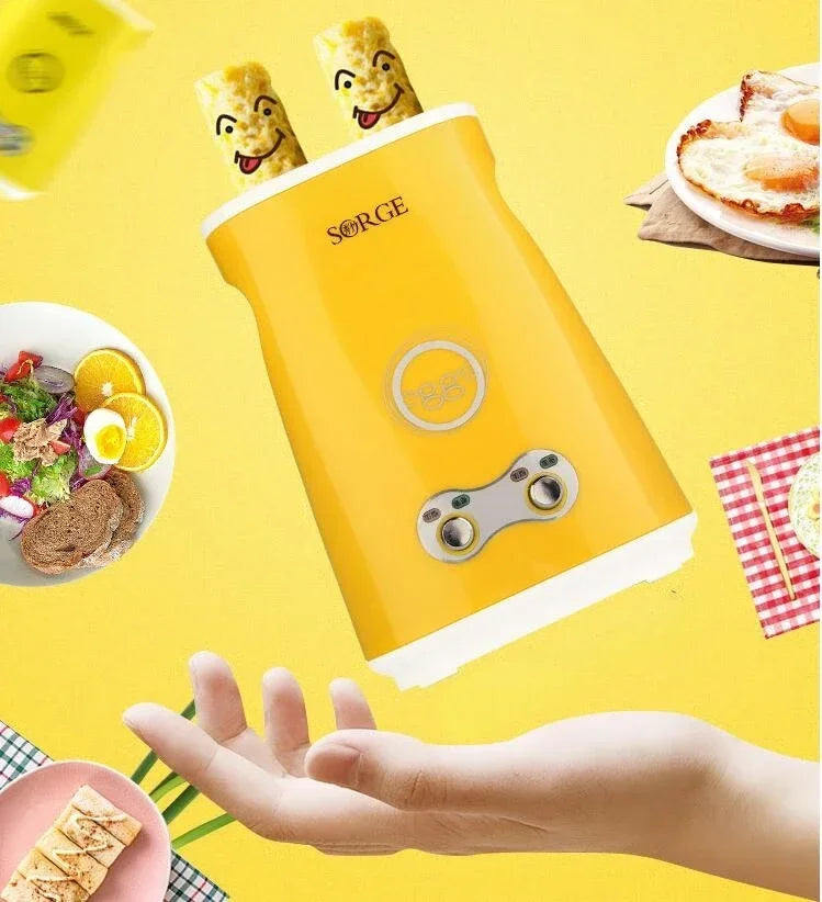 Automatic Rising Electric Egg Roll Maker Cup Breakfast Single/Double Omelette Master Fried Eggs Sausage Roller Boiler Machine EU