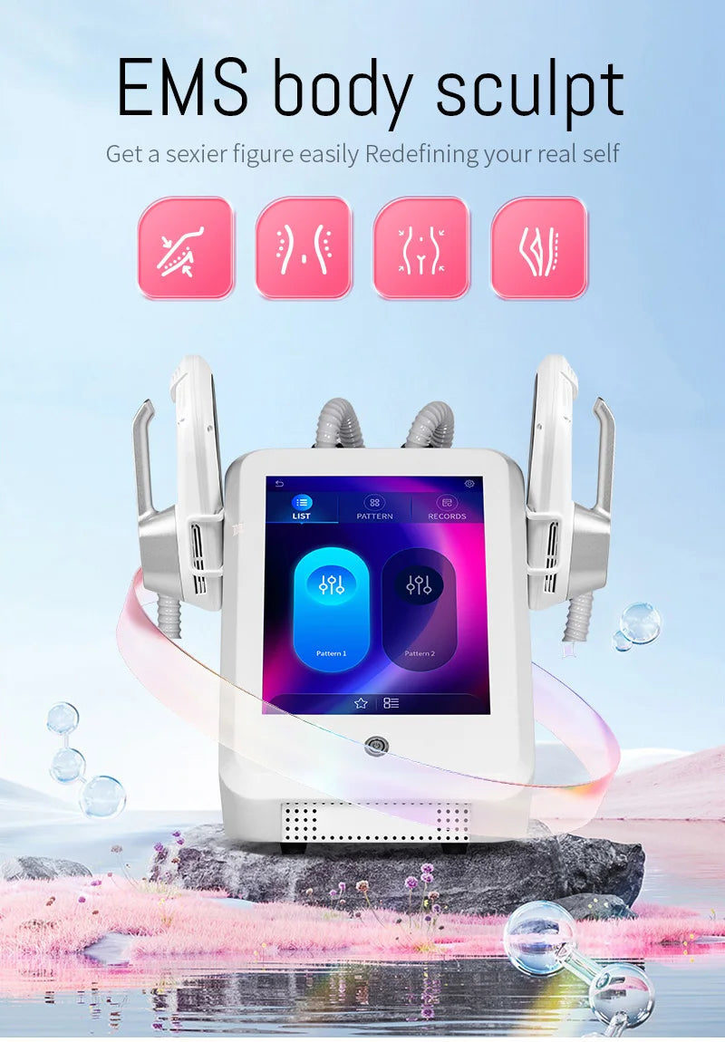 6500W EMS MYOslim Sculpt Machine 200HZ Sculpting Electromagnetic Shaping Slimming Muscle Stimulation Weight Loss