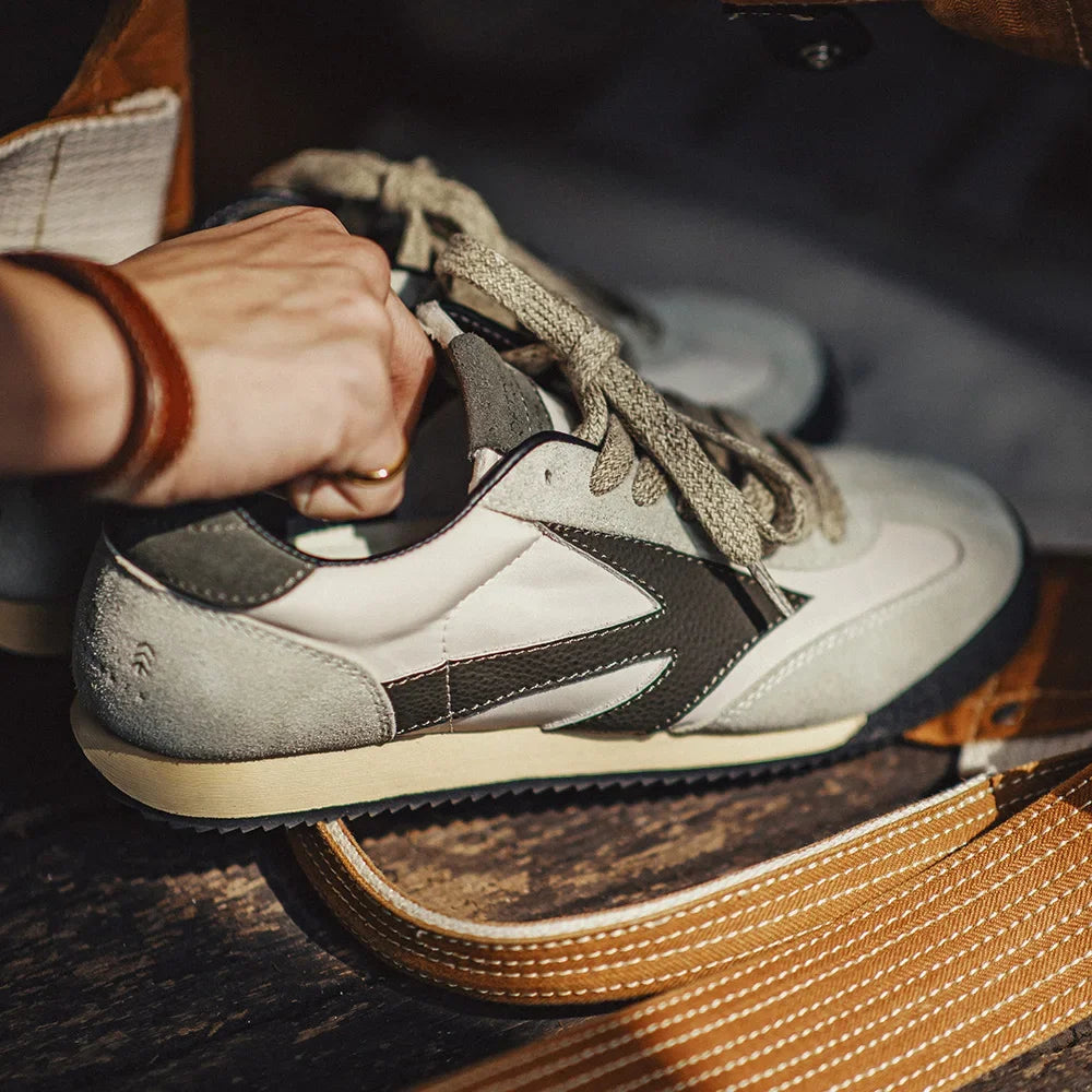 Maden Men's Shoes Discovery Series Retro Jogging Spring Casual Breathable Low-top Sneaker Thick-soled German Training Shoes