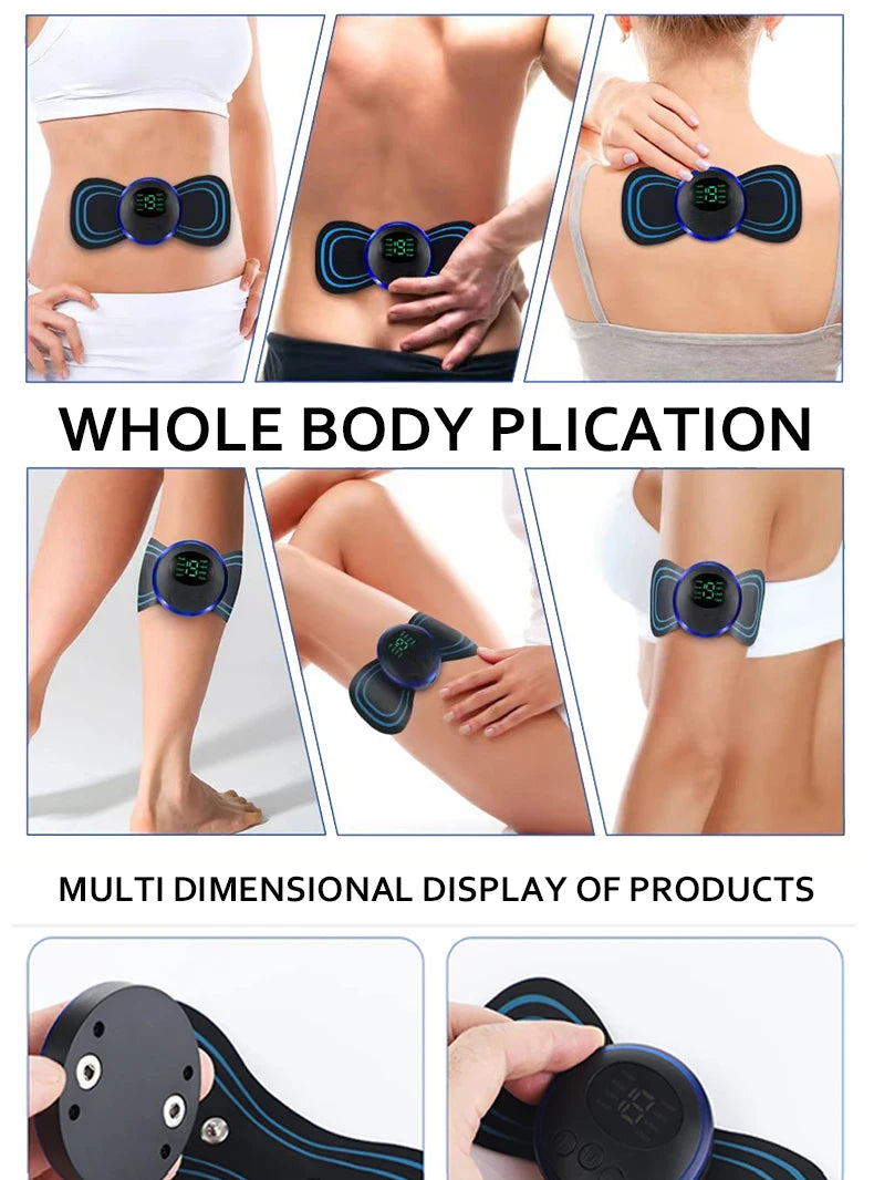 Rechargeable neck massager electric neck massage to relieve pain EMS acupoint muscle stimulation relaxation massage