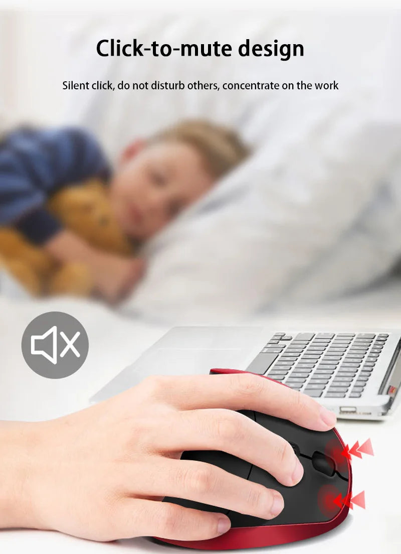 Xiaomi Hot Selling Rechargeable Vertical Mice Ergonomic Wireless Mouse 2.4G USB Receiver 1600 Adjustable DPI 6 Buttons Mouse New