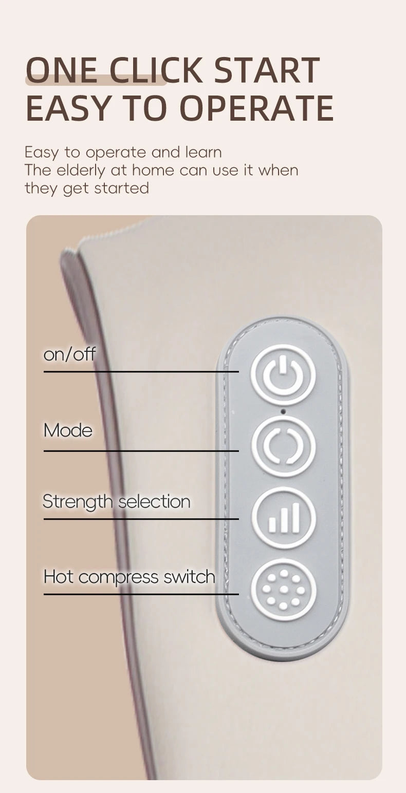 Neck And Shoulder Massager Wireless Shoulder And Back Kneading Massage Shawl Trapezius Neck Cervical masajeador