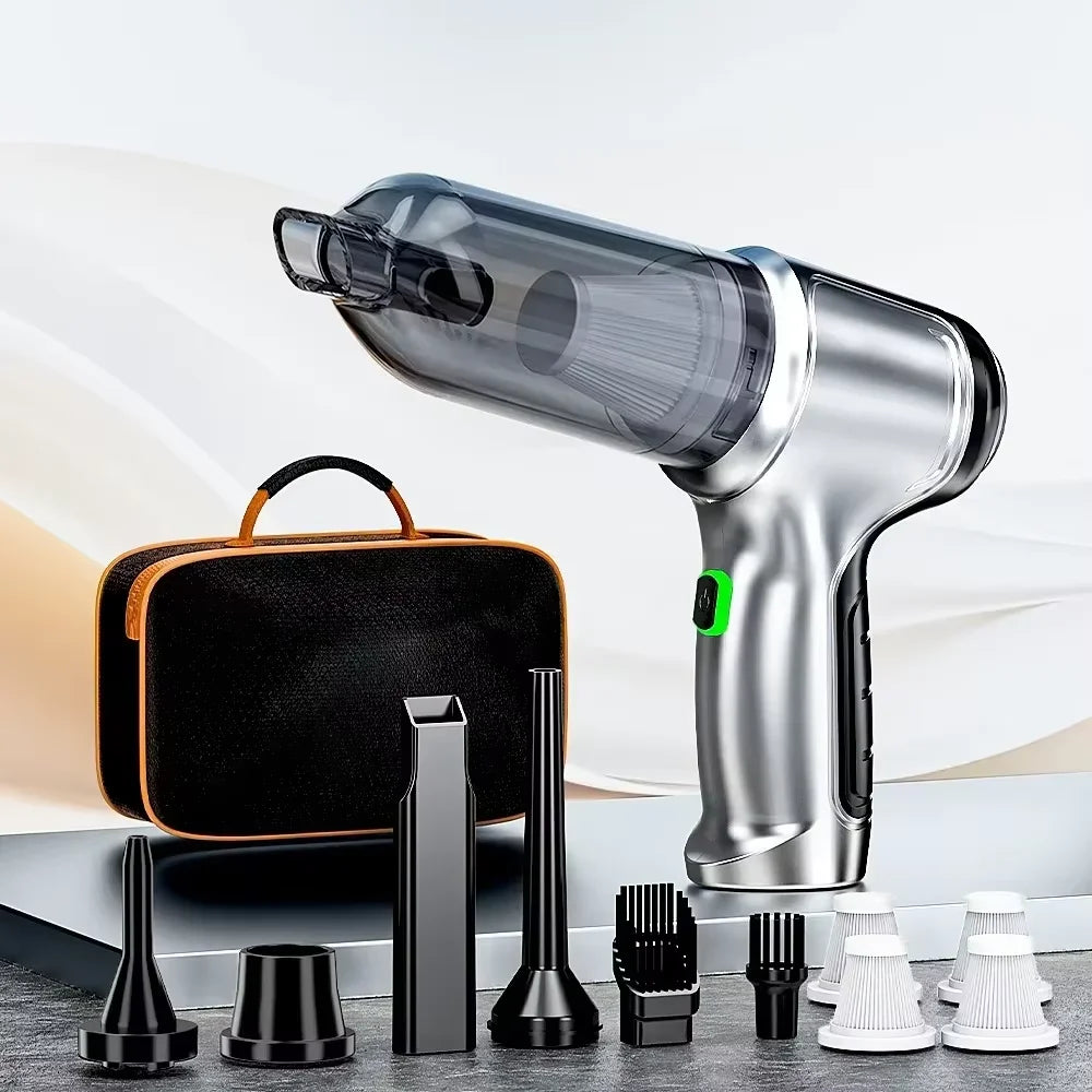 SZUK 638000Pa Mini Vacuum Cleaner New Portable Car Vacuum Cleaner Powerful Handheld Wireless Cleaner with One Click Dust Removal