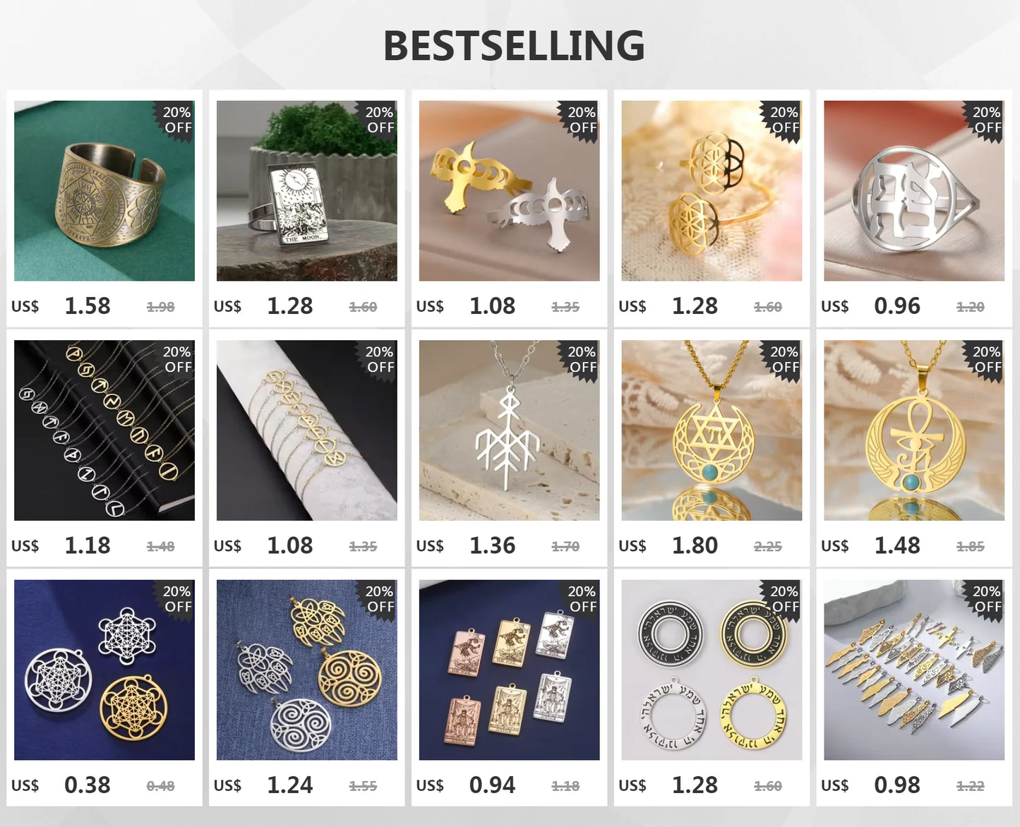 Dawapara Tarot Cards Necklace Women Stainless Steel Necklace Wealth Amulet Classic Tarot Major Arcana Divination Charm Jewelry