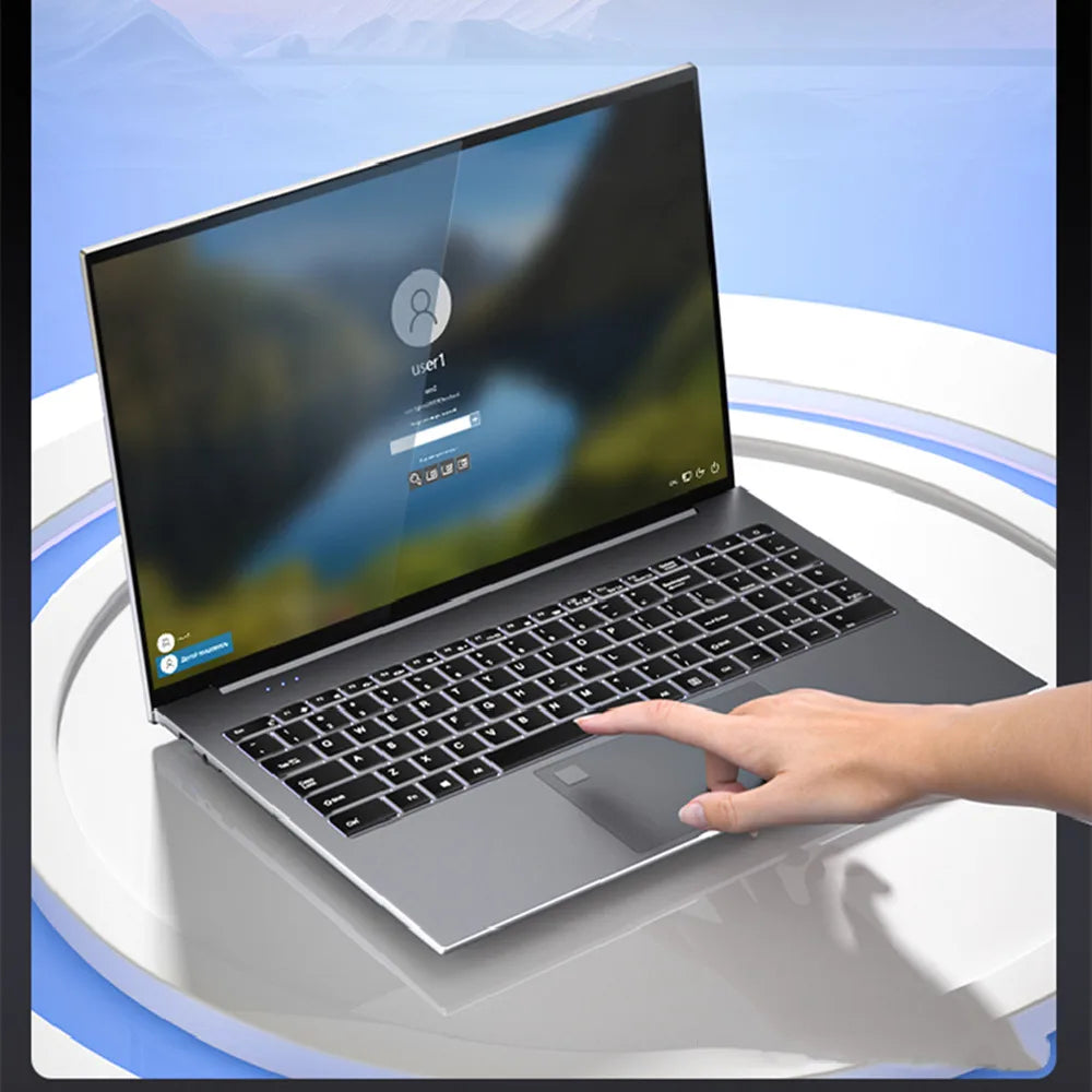 Windows 10 Laptop PC 15.6 INCH 12GB RAM DDR3L 128GB ROM Intel Celeron N5095 Keyboard Single Camera 1920*1080 IPS Screen WIFI