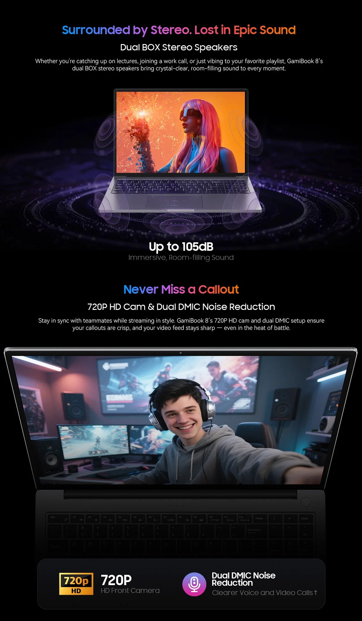 BLACKVIEW ‎GamiBook 8 AMD R7 7735HS 16" 16GB DDR5 512GB SSD 5000MAH Laptop  Windows 11 Pro 1920*1200  Backlit Keyboard 120Hz