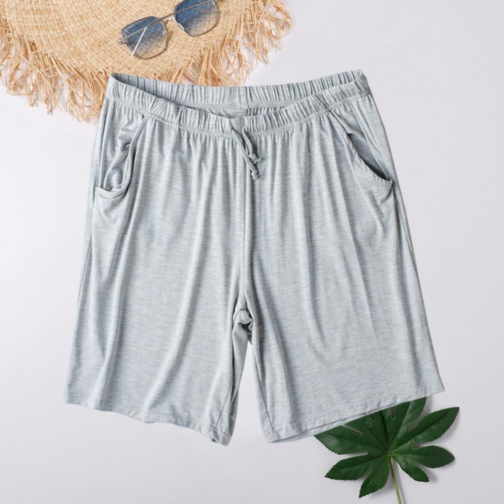 Men Silky Shorts Modal Summer Men Pajama Shorts Stay Cool Comfortable Men Shorts All-match Drawstring Shorts Men Accessories
