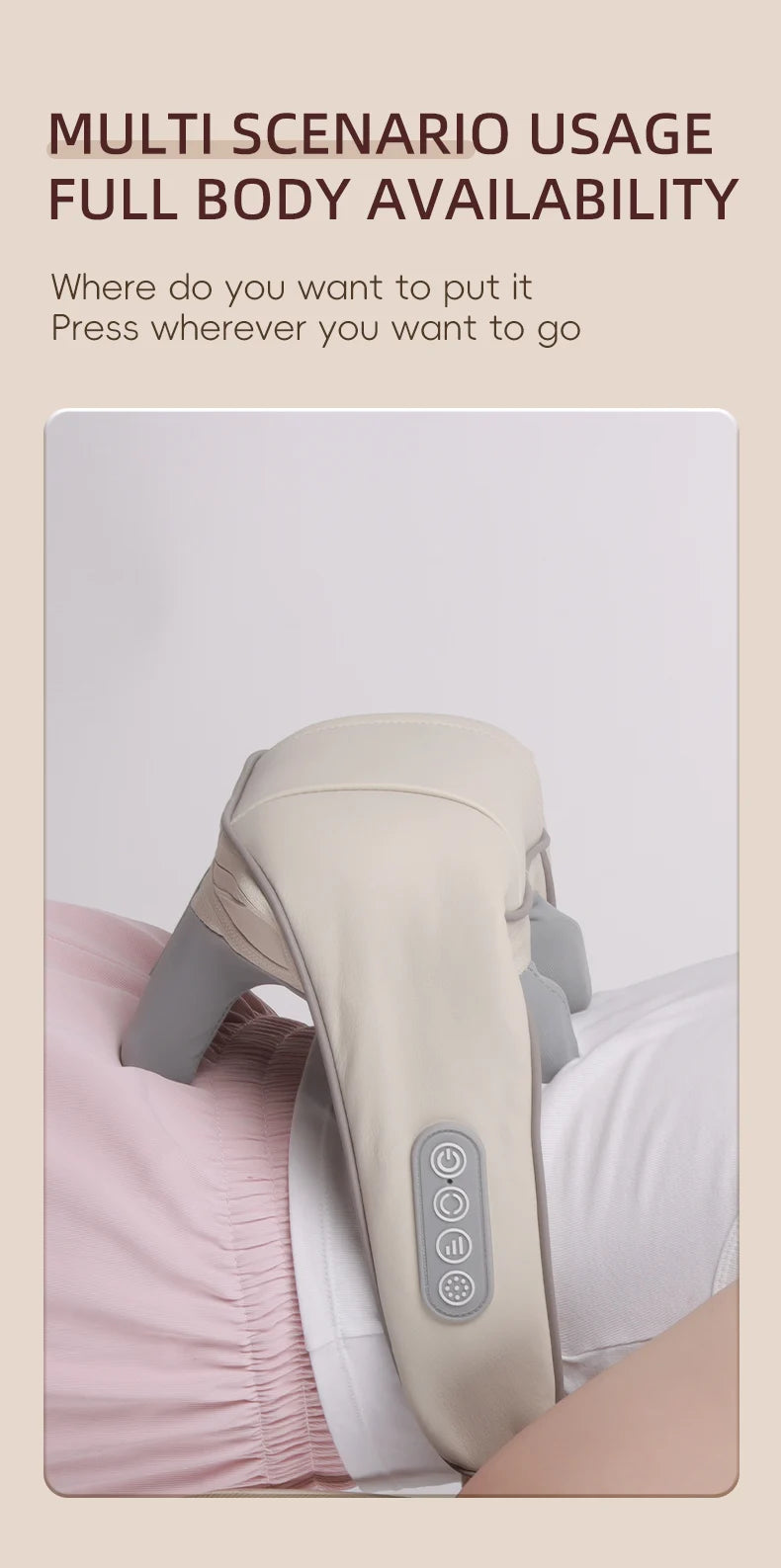 Neck And Shoulder Massager Wireless Shoulder And Back Kneading Massage Shawl Trapezius Neck Cervical masajeador