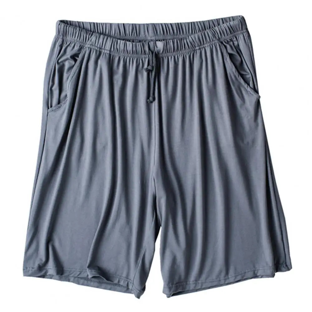 Men Silky Shorts Modal Summer Men Pajama Shorts Stay Cool Comfortable Men Shorts All-match Drawstring Shorts Men Accessories