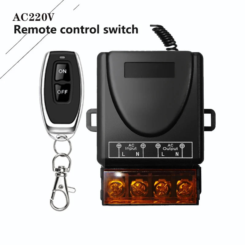 Universal Remote Control Switch 433mhz Wireless Switch AC 220V Relay and On Off Transmitter for Light Lamp Water Pump Door