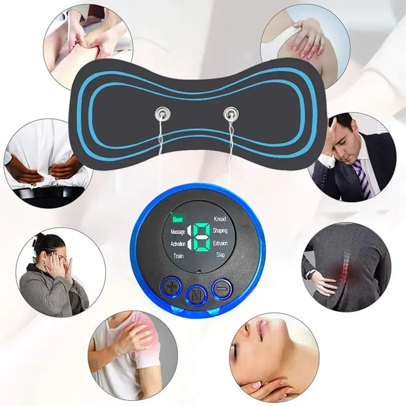 Intelligent Mini Electric Neck Massager Charging Portable Shoulder and Neck Neck Massage Patch with Multiple Adjustable Levels
