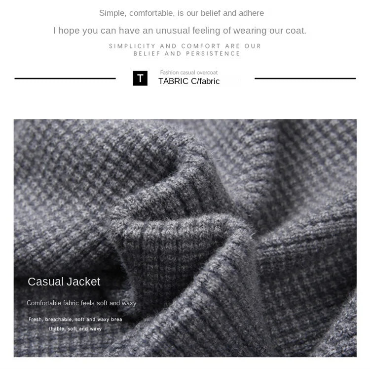 Cardigan Male Sweater Man Clothes Modern Slim Fit Lightweight Fabric Versatile Daily Wear Office Home Streetwear Chic Look New