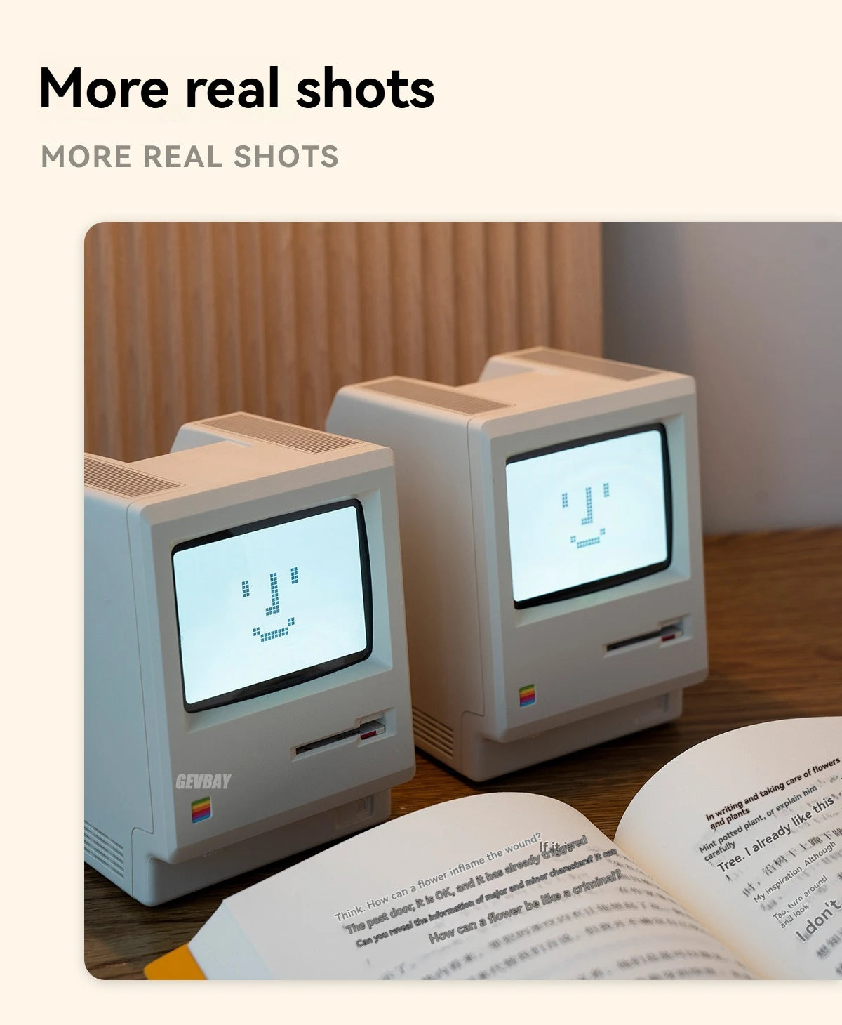 Maclock Retro Alarm Clock Creative Wake Up Artifact Students Desktop Decor Electronic Clock Computer Keyboard Accessories Gift