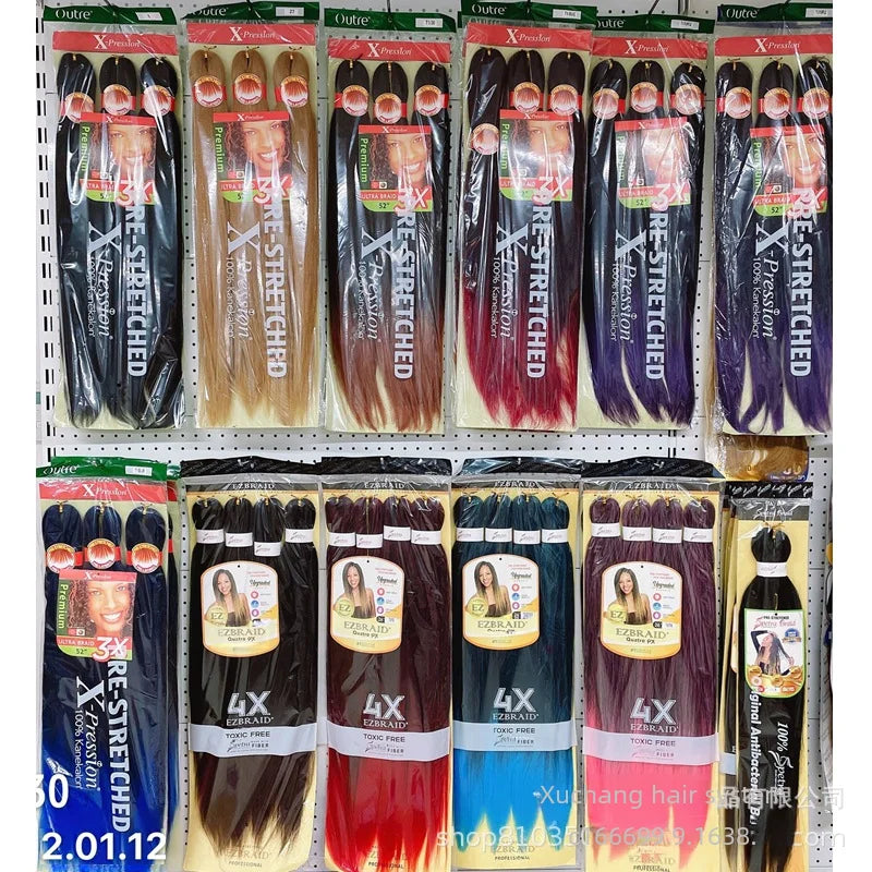 Ez Dirty Braid 3-pack 26-inch 270g Low-temperature Silk African American European Large Braids Easy Braid Hair