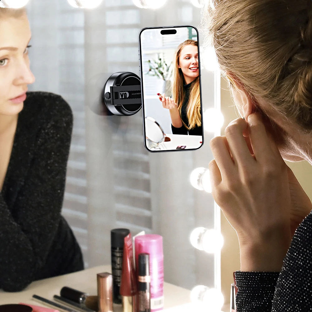 Magnetic Suction Cup Phone Mount for iPhone 16/15/14/13/12 Pro Max Plus Mini 360° Adjustable Magnetic Cell Phone Holder for Car