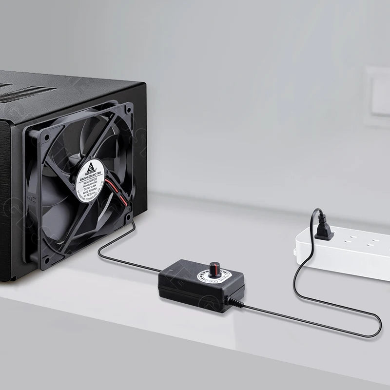 Gdstime CPU Cooler 12V 80MM Fan 120MM DIY Server High Speed Fan for Desktop Computer Case Cooling 220V Power Adjustable Speed