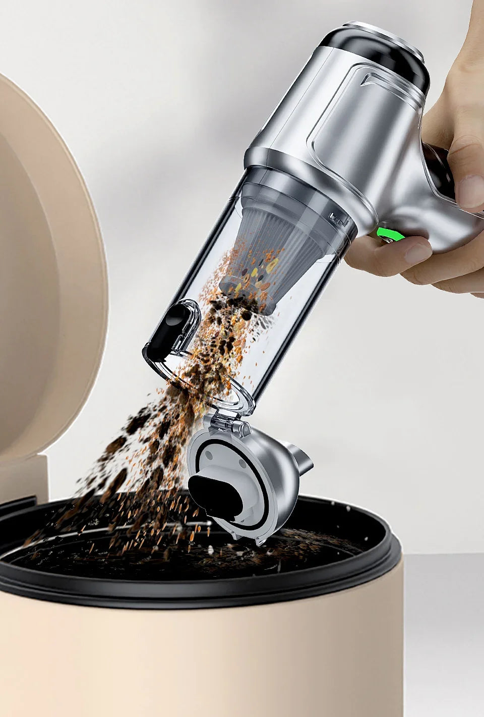 SZUK 638000Pa Mini Vacuum Cleaner New Portable Car Vacuum Cleaner Powerful Handheld Wireless Cleaner with One Click Dust Removal