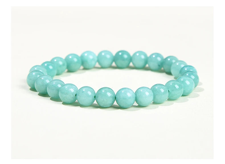 JD Natural Stone Beads Bracelet Amethyst Tiger Eye Crystal Quartz Agate Gem Beads Bangles Women Men Reiki Healling Jewelry Gift