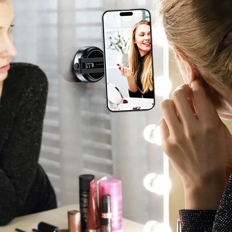 Car Mount Bracket Rack with Electric Vacuum Grip Nonslip Adjustable Dashboard Stand for 4.7" Phone Navigation Travel Use