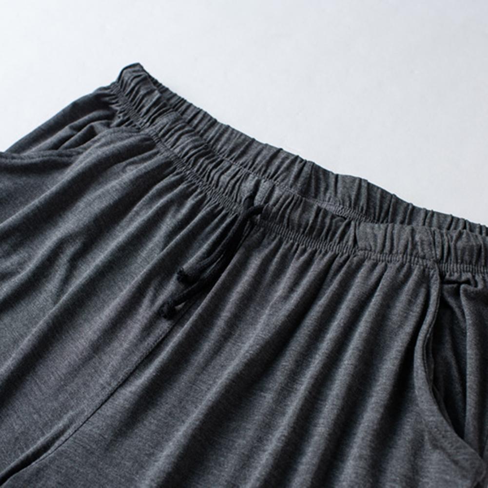 Men Silky Shorts Modal Summer Men Pajama Shorts Stay Cool Comfortable Men Shorts All-match Drawstring Shorts Men Accessories