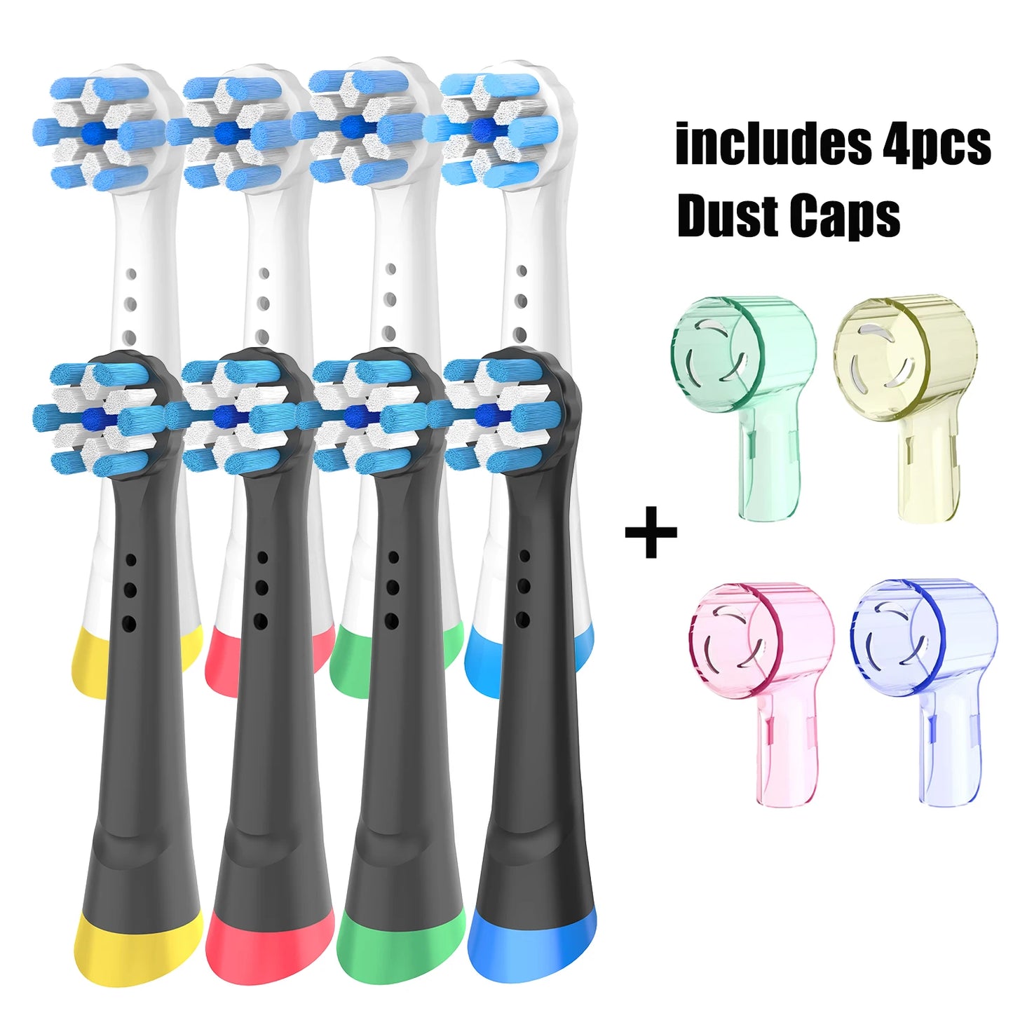 Replacement Brush Heads Compatible with Oral-B iO 3/4/5/6/7/8/9/10 Series Electric Toothbrush