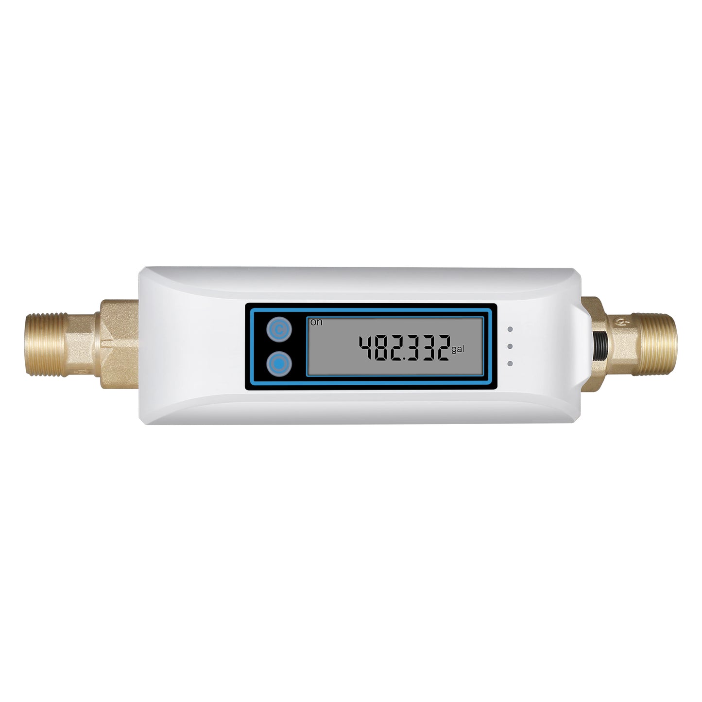 Haozee Tuya Smart WiFi Water Valve Shutoff Water Flow Meter Built in Rechargable Battery for DN20 3/4-Inch Diameter Pipe