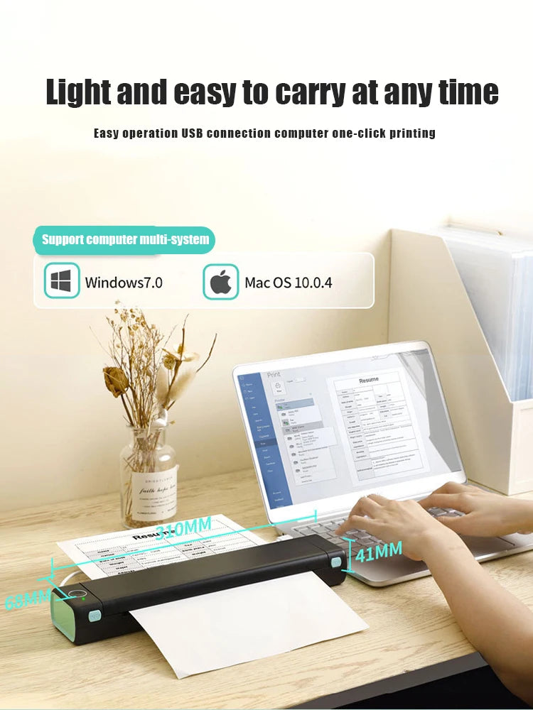 Wireless Tattoo Stencil Printer, Thermal Transfer Tattoo Machine Supports Tattoo Transfer Paper Stencil Printer For Tattooing Co